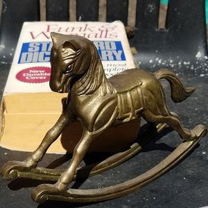 Minature Golden Rocking Horse